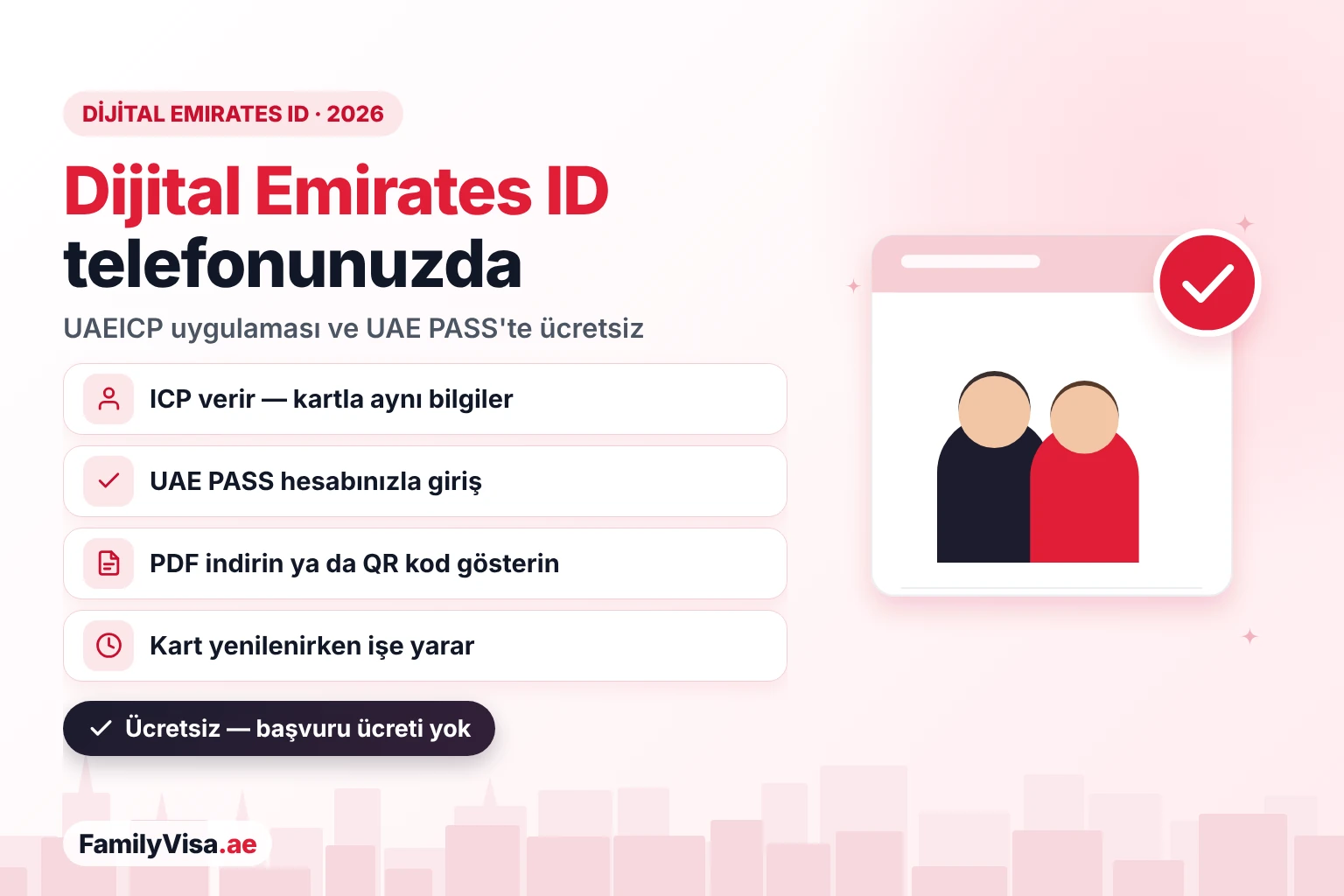 Akıllı telefonda dijital Emirates ID: UAEICP uygulamasında ve UAE PASS'te ICP kartının ücretsiz elektronik sürümü, PDF indirme ve doğrulama için QR kod