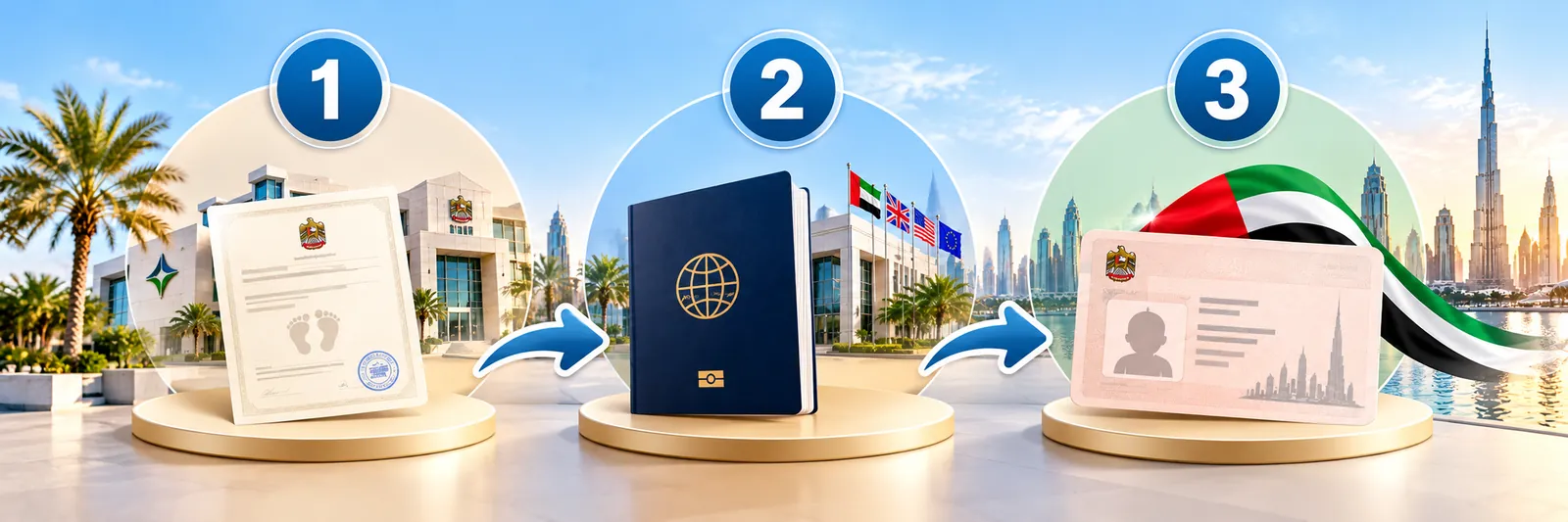 Newborn visa: birth certificate, passport, then the visa