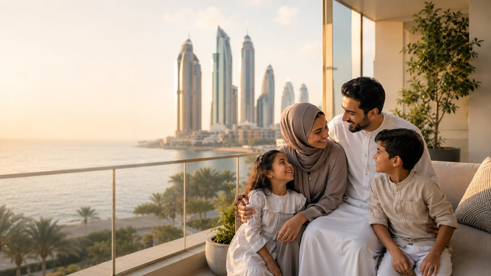 A family together in Dubai